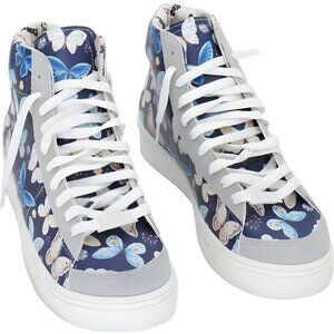 Goby Butterfly Hi-Top Sneakers Blue/White Women's EU 38